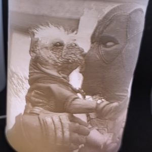Deadpool, Wolverine and Dogpool Lithophane LED lamp
