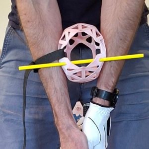 Golf training aid - arm connector