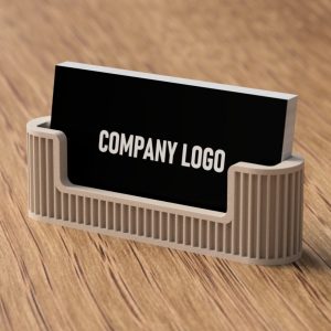 Ribbed Business Card Holder